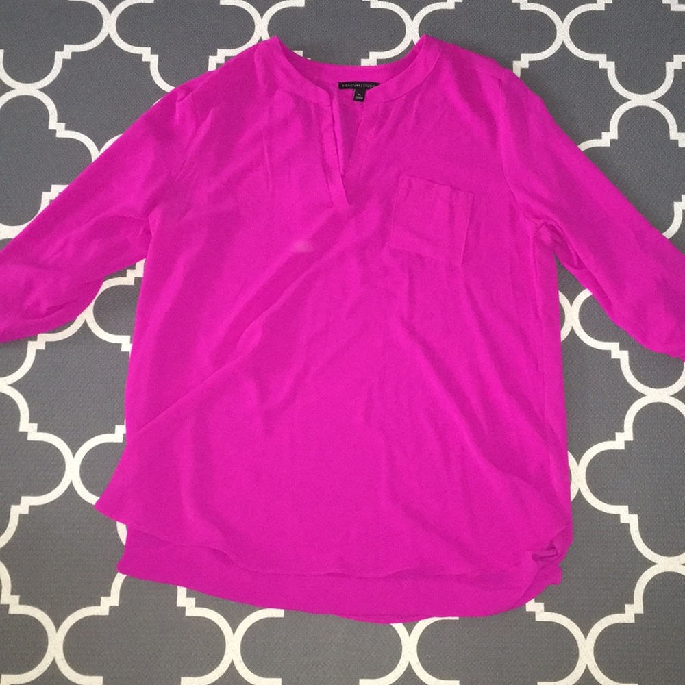 Work once magenta top